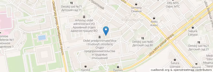 Mapa de ubicacion de Казначейство en Rússia, Distrito Federal Central, Владимирская Область, Городской Округ Владимир.