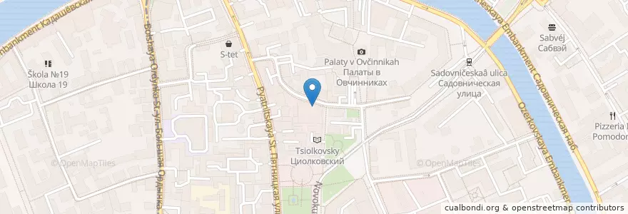 Mapa de ubicacion de Бистро en Rusia, Distrito Federal Central, Москва, Distrito Administrativo Central, Район Замоскворечье.