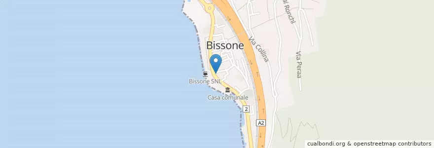 Mapa de ubicacion de Ristorante Mascotte en Schweiz, Tessin, Bezirk Lugano, Luganersee, Circolo Del Ceresio, Bissone.