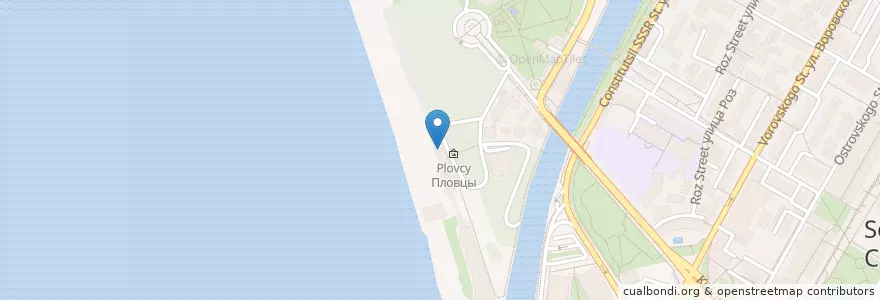 Mapa de ubicacion de Столовая en Rusya Federasyonu, Южный Федеральный Округ, Krasnodar Krayı, Городской Округ Сочи.