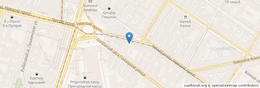 Mapa de ubicacion de Старый Тбилиси en Rusland, Северо-Западный Федеральный Округ, Oblast Leningrad, Sint-Petersburg, Центральный Район, Округ Лиговка-Ямская.