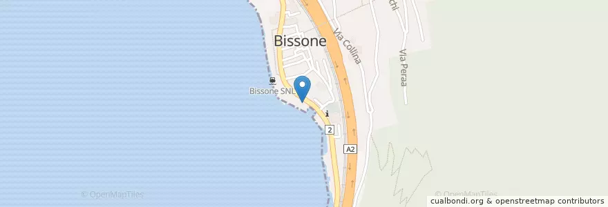 Mapa de ubicacion de Casa comunale en Suisse, Tessin, District De Lugano, Lago Di Lugano, Circolo Del Ceresio, Bissone.