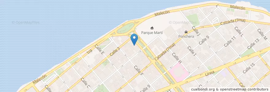 Mapa de ubicacion de Galeria Haydee Santamaría en 古巴, La Habana, Plaza De La Revolución.