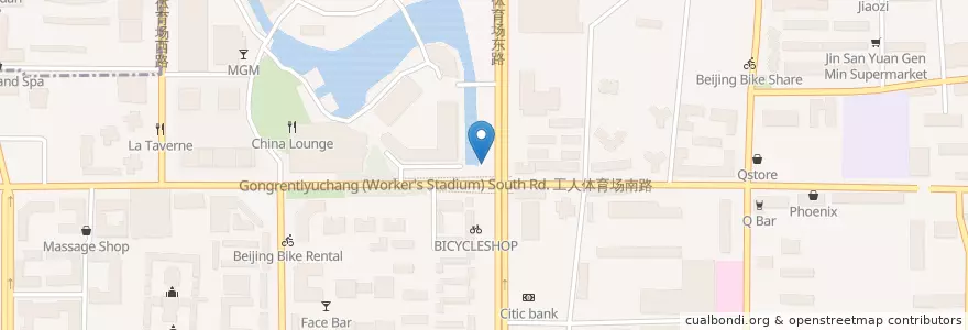 Mapa de ubicacion de Beijing Bike Share en China, Pekín, Hebei, 朝阳区 / Chaoyang.