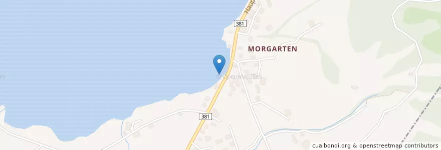 Mapa de ubicacion de Morgarten Hotel AeS en Schweiz/Suisse/Svizzera/Svizra, Zug, Oberägeri.