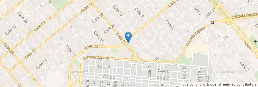 Mapa de ubicacion de Cinecitta en Cuba, L'Avana, Plaza De La Revolución.