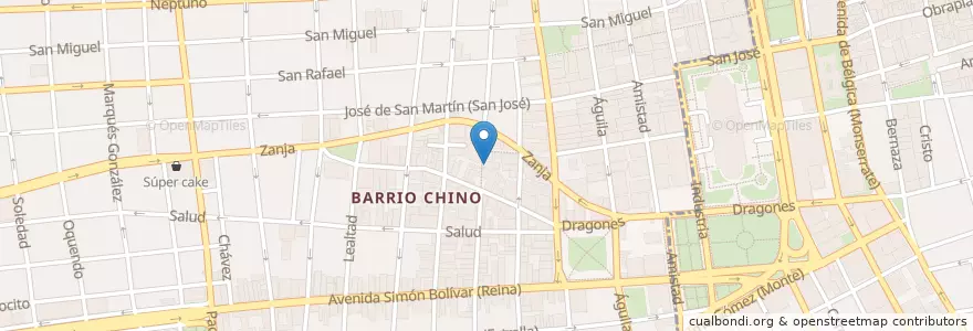 Mapa de ubicacion de Chang Weng Chung Tong en Cuba, La Havane, Centro Habana.