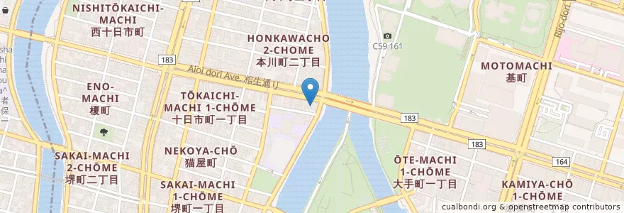 Mapa de ubicacion de ENEOS en ژاپن, 広島県, 広島市, 中区.