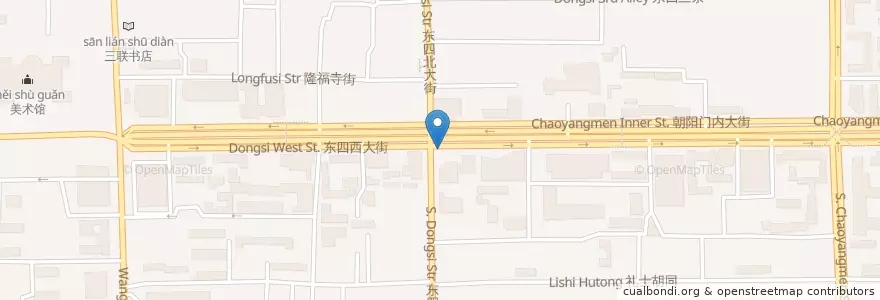 Mapa de ubicacion de Beijing Bike Share en Chine, Pékin, Hebei, 东城区.