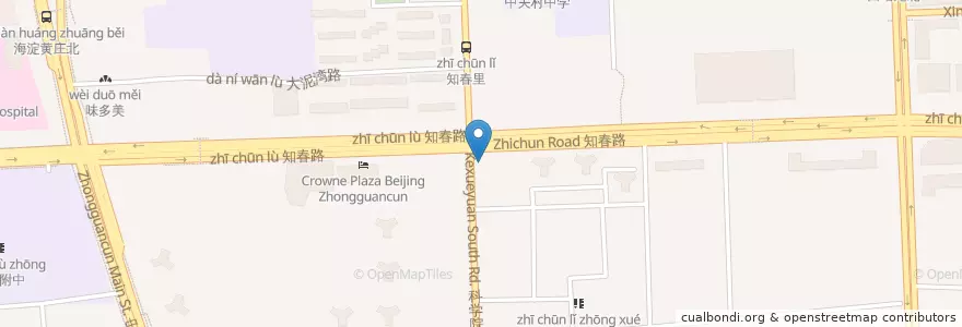 Mapa de ubicacion de 中国建设银行 en Çin, Pekin, Hebei, 海淀区.