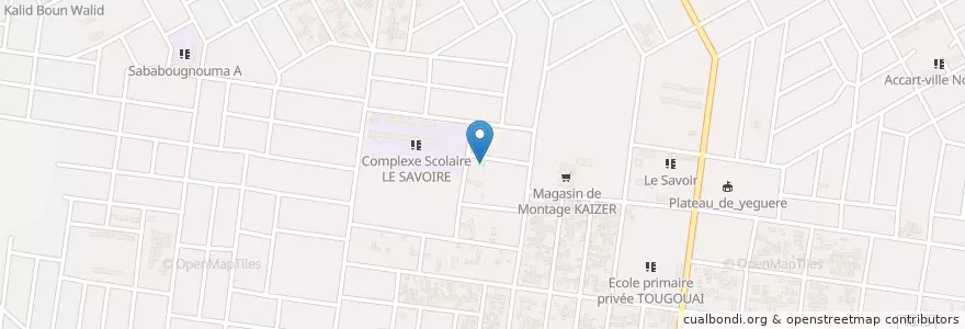 Mapa de ubicacion de Cabinet Medical LAZAR BLANCHE en بوركينا فاسو, ارتفاع أحواض, Houet.