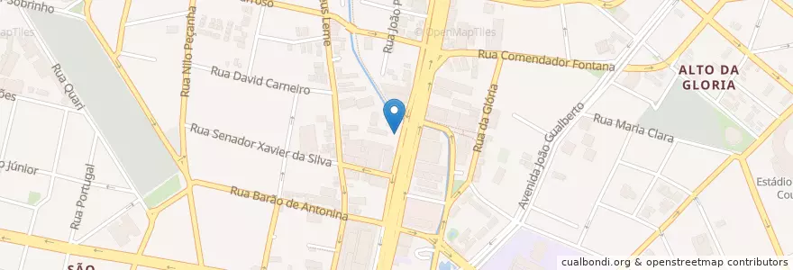 Mapa de ubicacion de Alameda Grill en 브라질, 남부지방, 파라나, Região Geográfica Intermediária De Curitiba, Região Metropolitana De Curitiba, Microrregião De Curitiba, 쿠리치바.