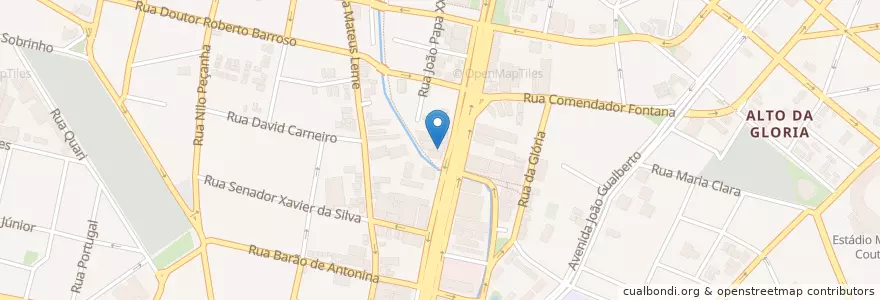 Mapa de ubicacion de Café e Pastel en Бразилия, Южный Регион, Парана, Região Geográfica Intermediária De Curitiba, Região Metropolitana De Curitiba, Microrregião De Curitiba, Куритиба.