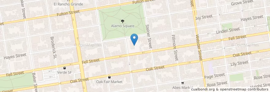 Mapa de ubicacion de Ida B Wells High School en United States, California, San Francisco City And County, San Francisco.