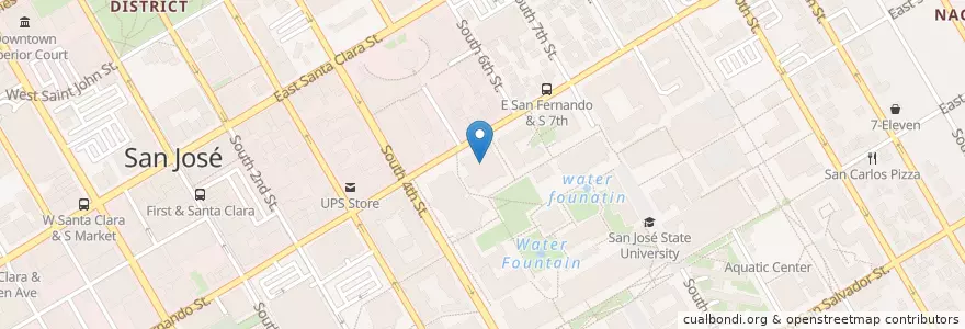 Mapa de ubicacion de 90.5 FM KSJS en アメリカ合衆国, カリフォルニア州, Santa Clara County, San Jose.