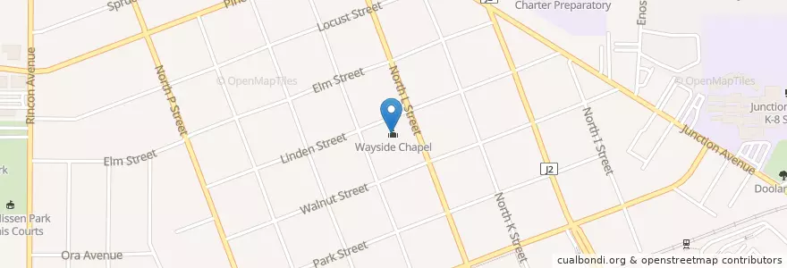 Mapa de ubicacion de Wayside Chapel en Stati Uniti D'America, California, Contea Di Alameda, Livermore.