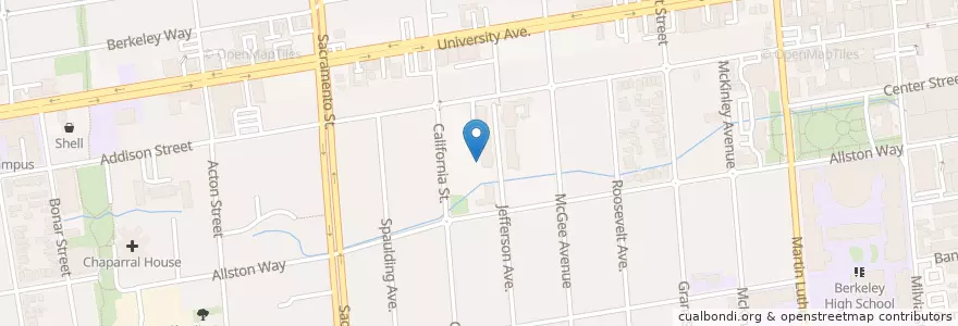 Mapa de ubicacion de Saint Joseph the Worker School en ایالات متحده آمریکا, کالیفرنیا, شهرستان آلامدا، کالیفرنیا, Berkeley.