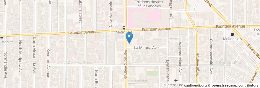 Mapa de ubicacion de Knesseth Israel Synagogue en United States, California, Los Angeles County, Los Angeles.