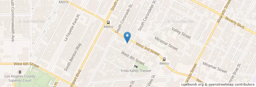 Mapa de ubicacion de Superet Light Center en Amerika Birleşik Devletleri, Kaliforniya, Los Angeles County, Los Angeles.