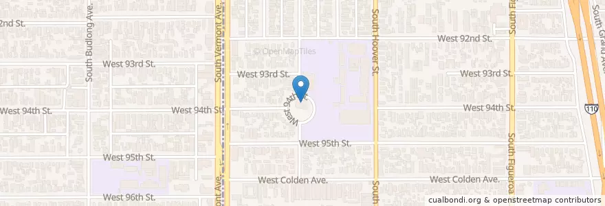 Mapa de ubicacion de Sunnyside United Methodist Church en United States, California, Los Angeles County, Los Angeles.