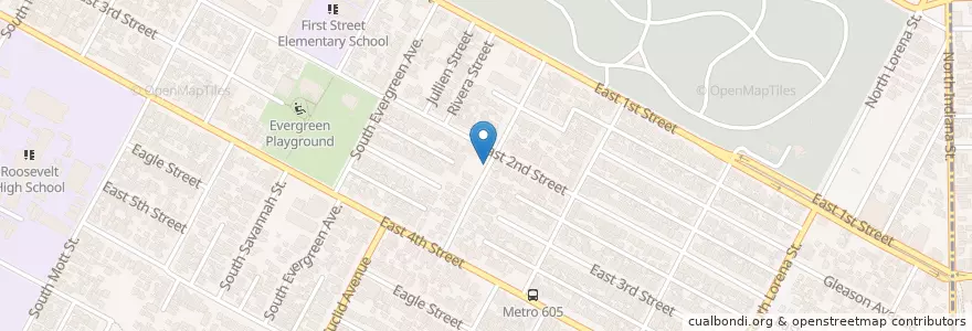 Mapa de ubicacion de Light and Life Christian Elementary and Junior High School en アメリカ合衆国, カリフォルニア州, Los Angeles County, ロサンゼルス.