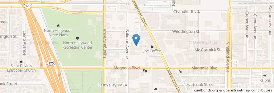 Mapa de ubicacion de Lankershim Elementary School en United States, California, Los Angeles County, Los Angeles.