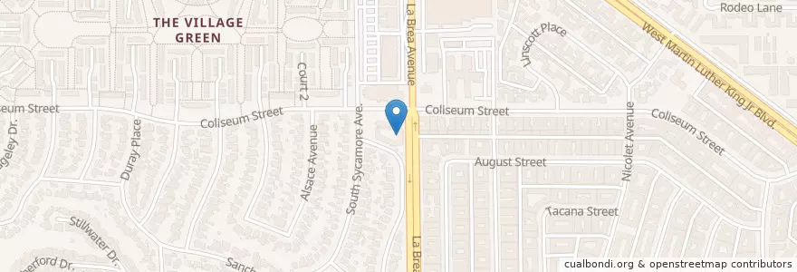 Mapa de ubicacion de Saint Pauls Presbyterian Church en Соединённые Штаты Америки, Калифорния, Los Angeles County, Лос-Анджелес.