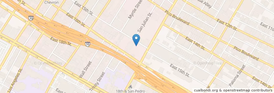 Mapa de ubicacion de City of Angels Independent Studies School en United States, California, Los Angeles County, Los Angeles.