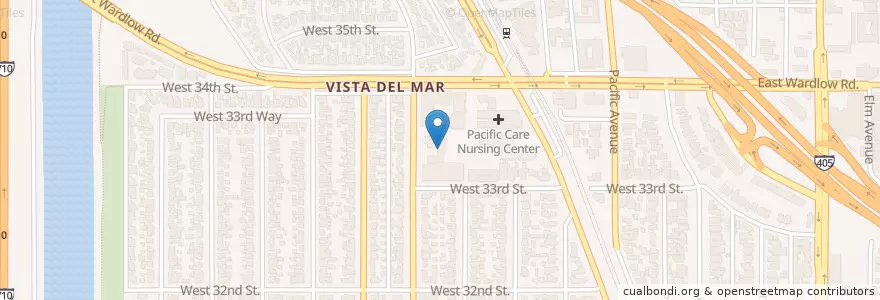 Mapa de ubicacion de Saint Mark's Anglican Church en United States, California, Los Angeles County, Long Beach.