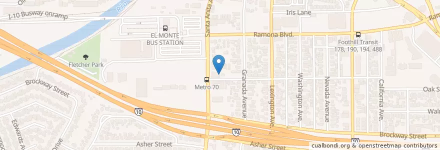 Mapa de ubicacion de Korean Presbyterian Church en United States, California, Los Angeles County.
