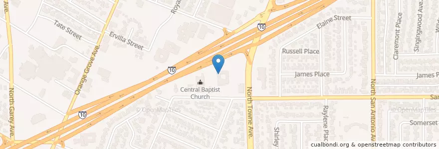 Mapa de ubicacion de American Christian Academy en Stati Uniti D'America, California, Los Angeles County, Pomona.