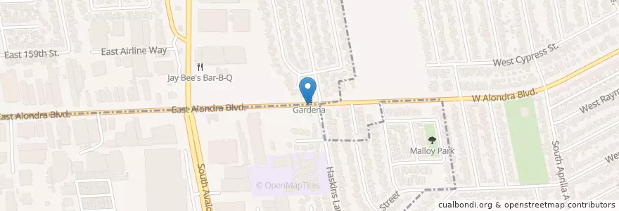 Mapa de ubicacion de Greater Jerusalem Bible Church en ایالات متحده آمریکا, کالیفرنیا, Los Angeles County, Carson.