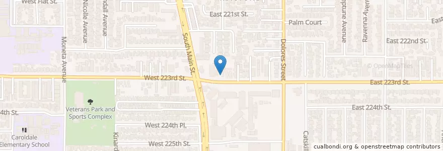Mapa de ubicacion de Carson Hope Chapel Foursquare Church en United States, California, Los Angeles County, Carson.