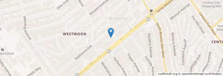 Mapa de ubicacion de Congregation Joseph Kahal en Stati Uniti D'America, California, Los Angeles County, Los Angeles.