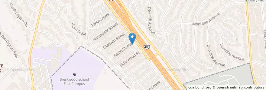 Mapa de ubicacion de Village Church of Westwood en Vereinigte Staaten Von Amerika, Kalifornien, Los Angeles County, Los Angeles.