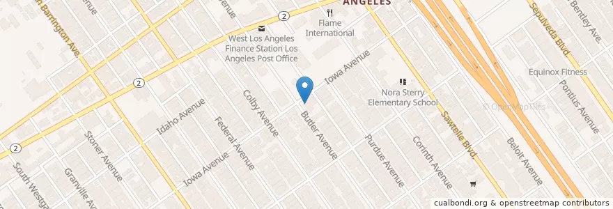Mapa de ubicacion de West Los Angeles Holiness Church en Соединённые Штаты Америки, Калифорния, Los Angeles County, Лос-Анджелес.