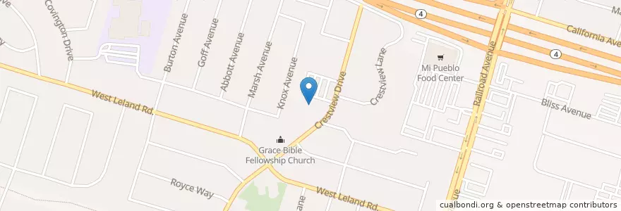 Mapa de ubicacion de Mount Zion Baptist Church en Verenigde Staten, Californië, Contra Costa County, Pittsburg.
