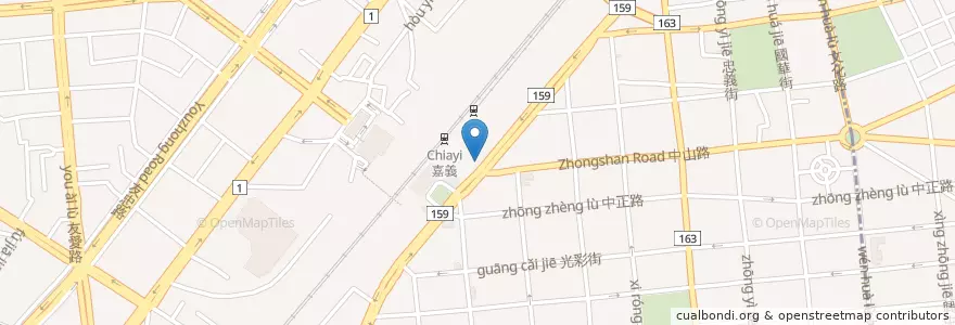 Mapa de ubicacion de 翔順機車託運行 en Taiwan, 臺灣省, 嘉義市, Condado De Chiayi, 西區.