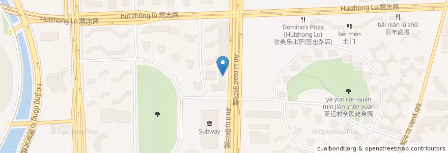 Mapa de ubicacion de 北京银行 en China, Peking, Hebei, 朝阳区 / Chaoyang.