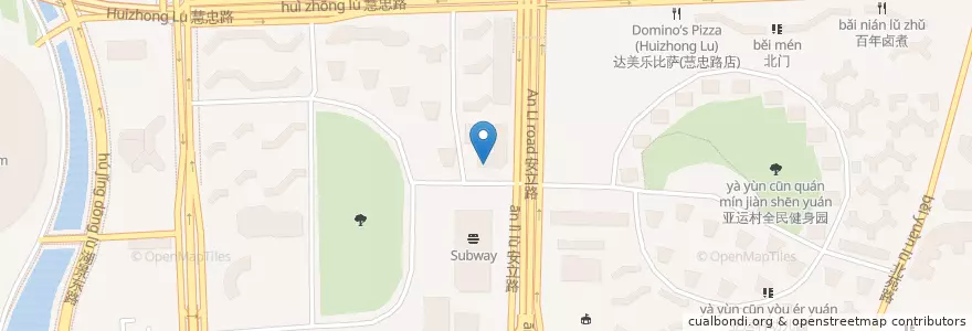 Mapa de ubicacion de 广东发展银行 en الصين, بكين, خبي, 朝阳区 / Chaoyang.