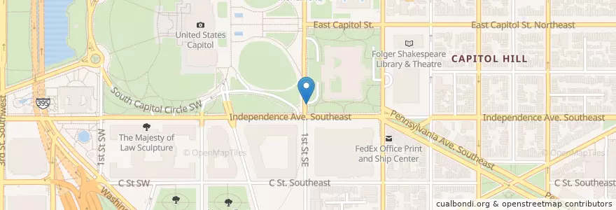 Mapa de ubicacion de Senate Page School en Amerika Syarikat, Washington, D.C., Washington.