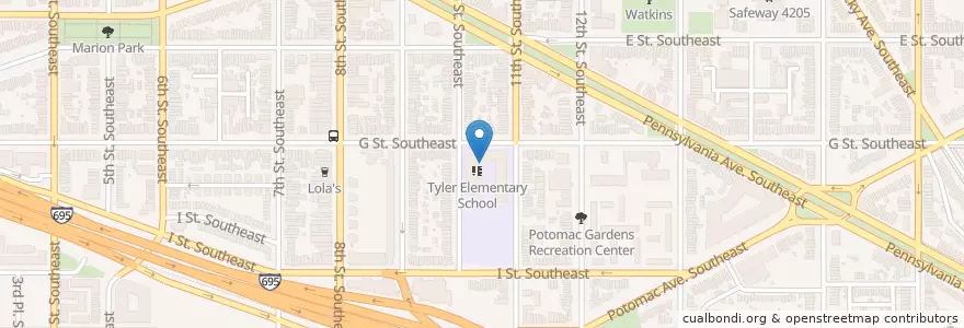 Mapa de ubicacion de Tyler Vision Program en Amerika Birleşik Devletleri, Washington, Dc, Washington.