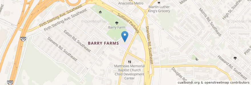 Mapa de ubicacion de Birney Elementary School en Verenigde Staten, Washington D.C., Washington.