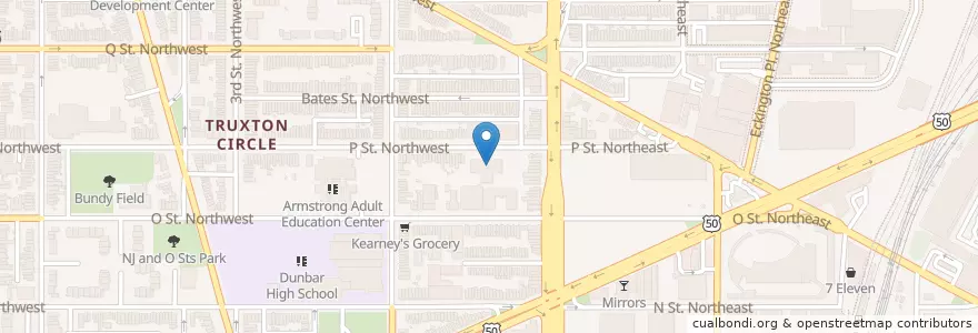 Mapa de ubicacion de John F Cook Elementary School en Estados Unidos Da América, Washington, D.C., Washington.