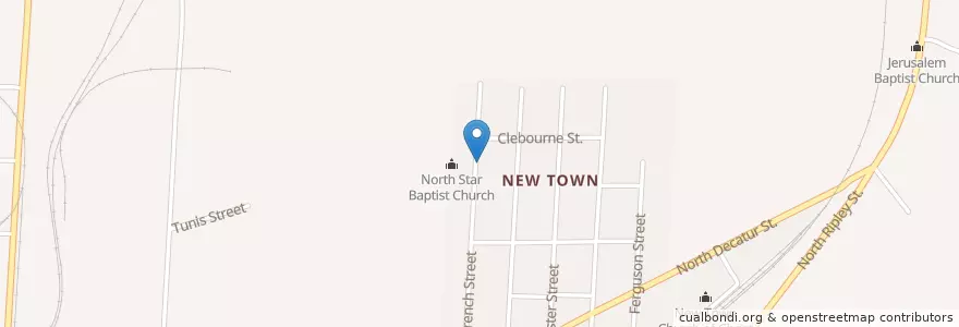 Mapa de ubicacion de Holly Holiness Church en Vereinigte Staaten Von Amerika, Alabama, Montgomery County, Montgomery.