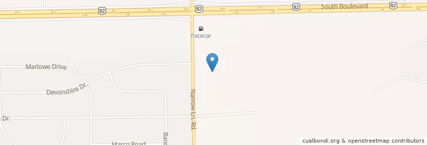 Mapa de ubicacion de Narrow Lane Community Church en 미국, 앨라배마, Montgomery County, Montgomery.
