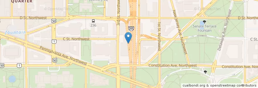 Mapa de ubicacion de Francis Perkins Station Post Office en Estados Unidos Da América, Washington, D.C., Washington.