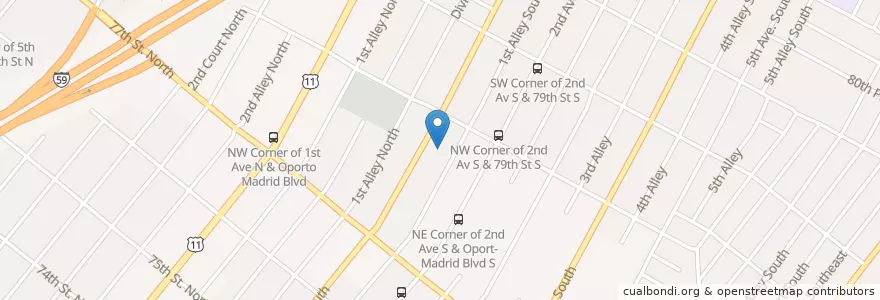 Mapa de ubicacion de East Lake United Methodist Church en 美利坚合众国/美利堅合眾國, 亚拉巴马州, Birmingham, Jefferson County.