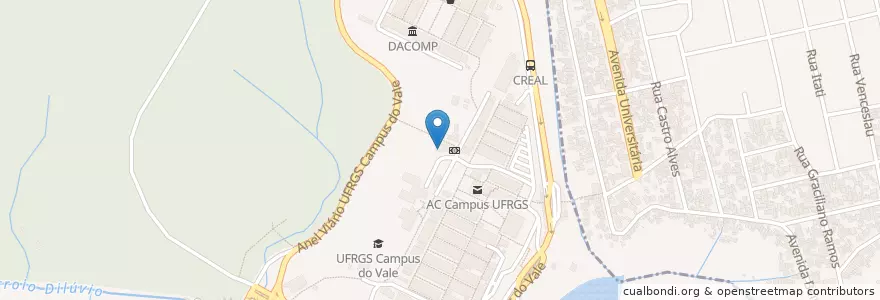Mapa de ubicacion de Restaurante Ponto Campus en Brasil, Región Sur, Río Grande Del Sur, Región Metropolitana De Porto Alegre, Região Geográfica Intermediária De Porto Alegre, Região Geográfica Imediata De Porto Alegre, Porto Alegre.