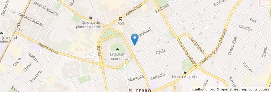 Mapa de ubicacion de Mis tres amores en كوبا, La Habana, Cerro.